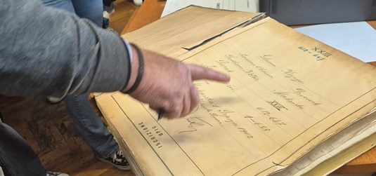 Studenti na terenskoj nastavi u zemljišnoknjižnom odjelu u Makarskoj